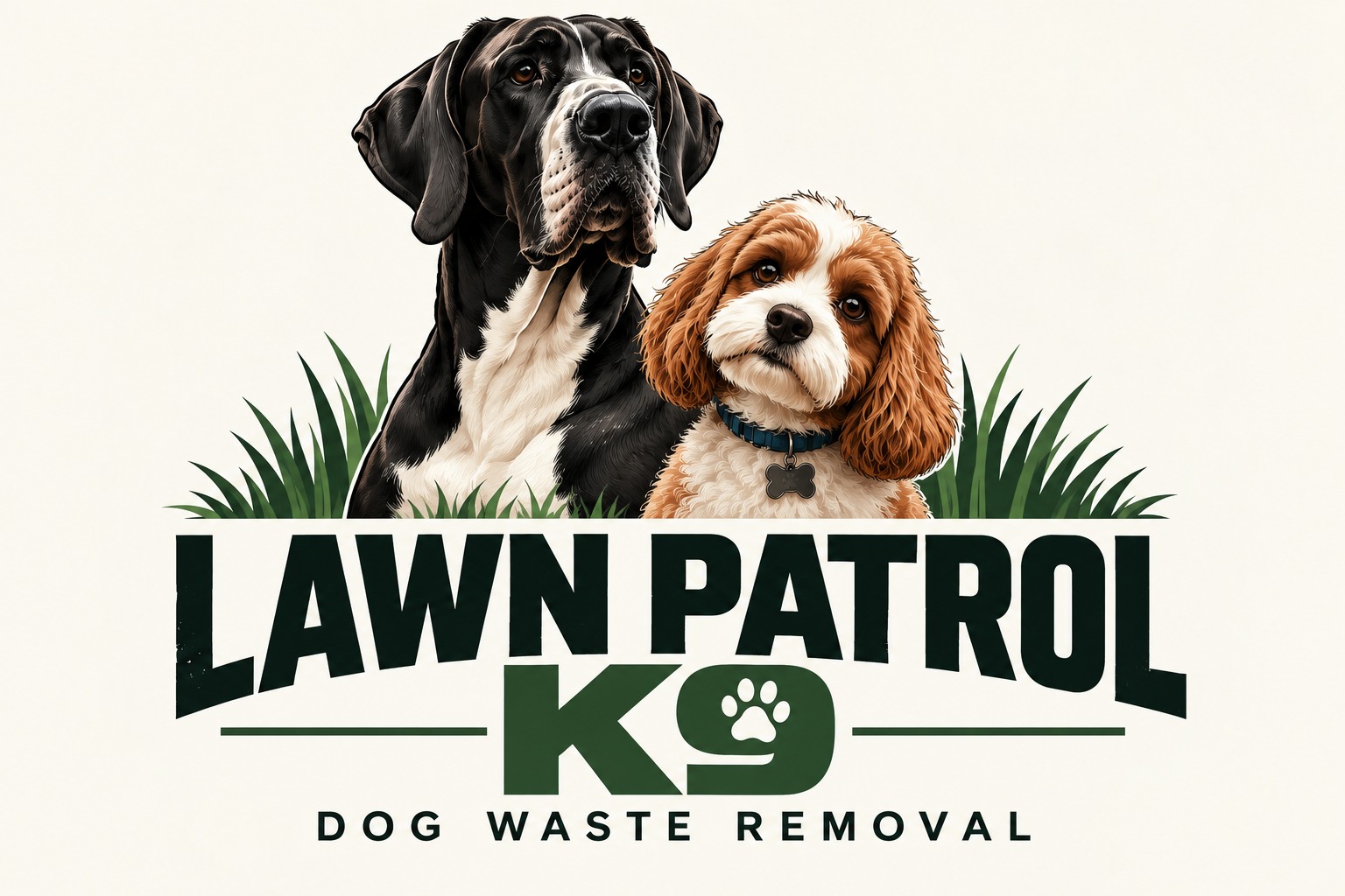 Lawn Patrol K9 brand artwork